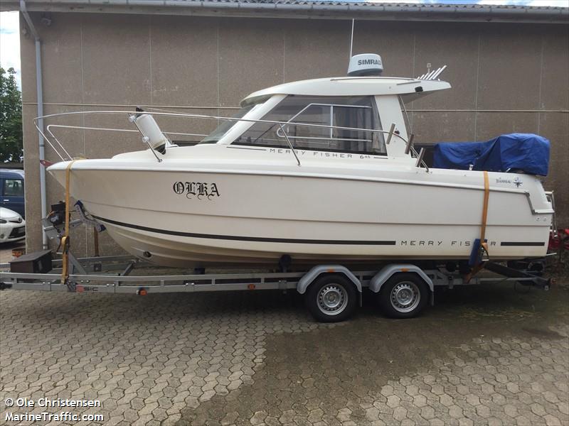 olka (Pleasure craft) - IMO , MMSI 219022303, Call Sign XPE8555 under the flag of Denmark