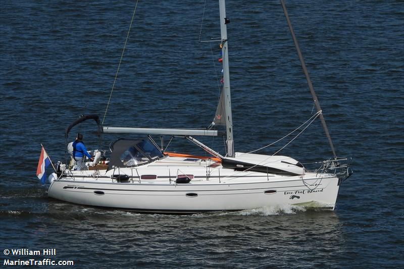 one foot island (Sailing vessel) - IMO , MMSI 244086732, Call Sign PB2724 under the flag of Netherlands