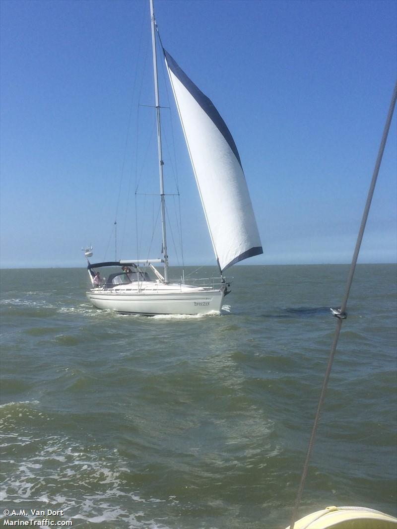 breezer (Sailing vessel) - IMO , MMSI 244180231, Call Sign PG 9723 under the flag of Netherlands