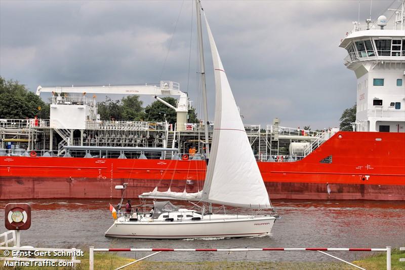 akwaaba (Sailing vessel) - IMO , MMSI 244730305, Call Sign PB5062 under the flag of Netherlands