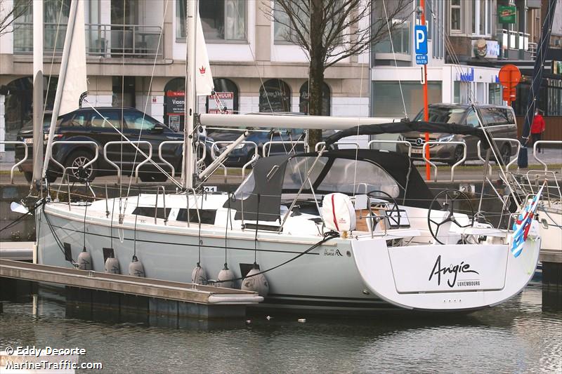 angie (Sailing vessel) - IMO , MMSI 253699000, Call Sign LX2367 under the flag of Luxembourg