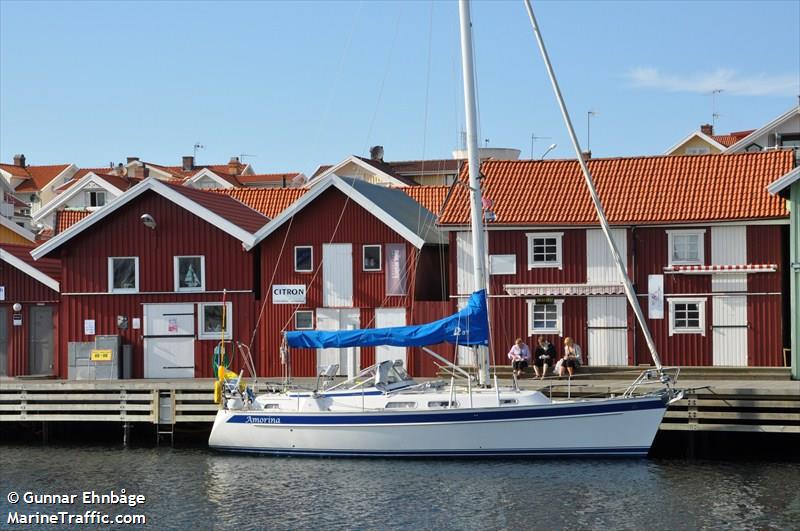 amorina (Pleasure craft) - IMO , MMSI 265654420, Call Sign SC7125 under the flag of Sweden