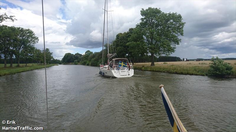 zaza (Sailing vessel) - IMO , MMSI 265742600, Call Sign SE8000 under the flag of Sweden