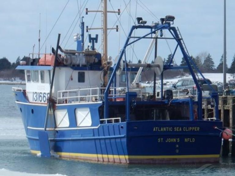 atlantic sea clipper (Fishing vessel) - IMO , MMSI 316001963, Call Sign VY4333 under the flag of Canada