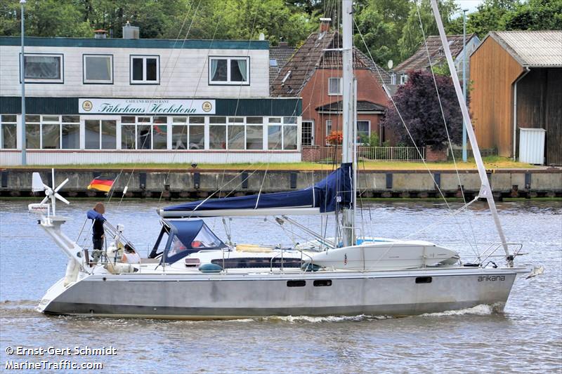 arikana (Sailing vessel) - IMO , MMSI 211644900, Call Sign DK4224 under the flag of Germany