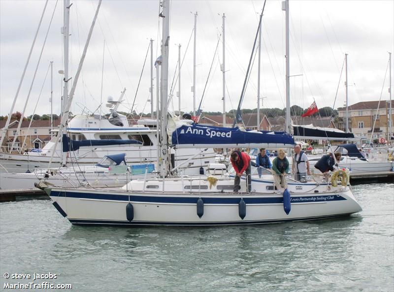 ann speed (Sailing vessel) - IMO , MMSI 235026588, Call Sign MHXM4 under the flag of United Kingdom (UK)