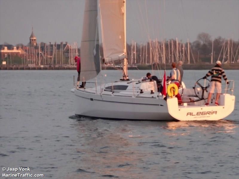 alegria (Sailing vessel) - IMO , MMSI 244770982, Call Sign PA2568 under the flag of Netherlands