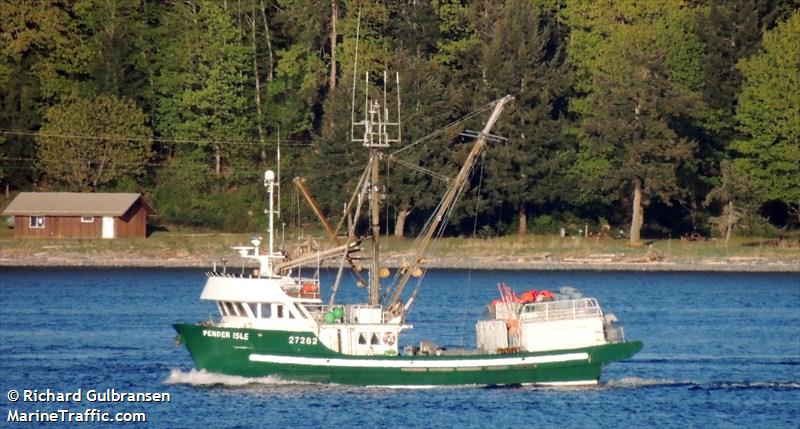 pender isle (Fishing vessel) - IMO , MMSI 316005813 under the flag of Canada