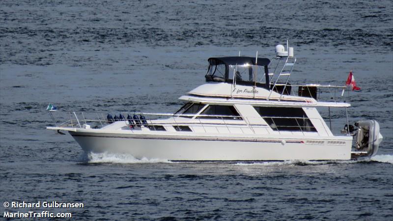 f for freddie (Pleasure craft) - IMO , MMSI 316031868 under the flag of Canada