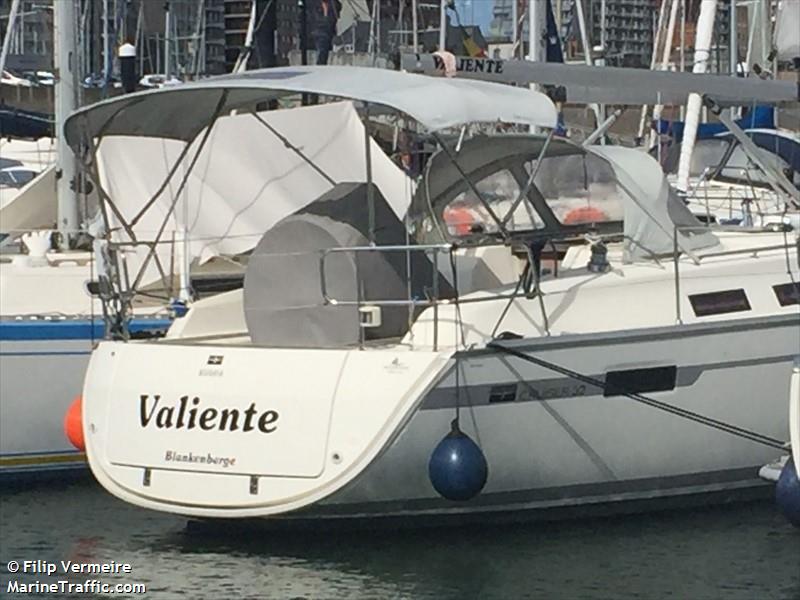 valiente (Sailing vessel) - IMO , MMSI 205664630, Call Sign OP6646 under the flag of Belgium