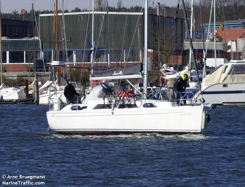 soulmate (Sailing vessel) - IMO , MMSI 211598150, Call Sign DG2963 under the flag of Germany