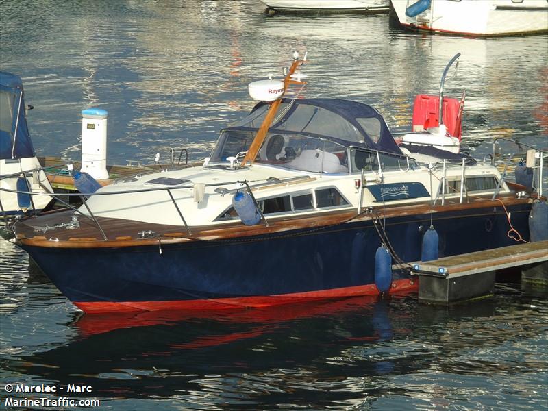 blue marlin (Pleasure craft) - IMO , MMSI 235023825, Call Sign MHBM3 under the flag of United Kingdom (UK)