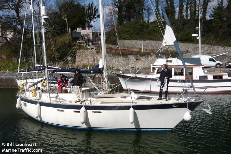 tui (Sailing vessel) - IMO , MMSI 235096236, Call Sign MRGV9 under the flag of United Kingdom (UK)