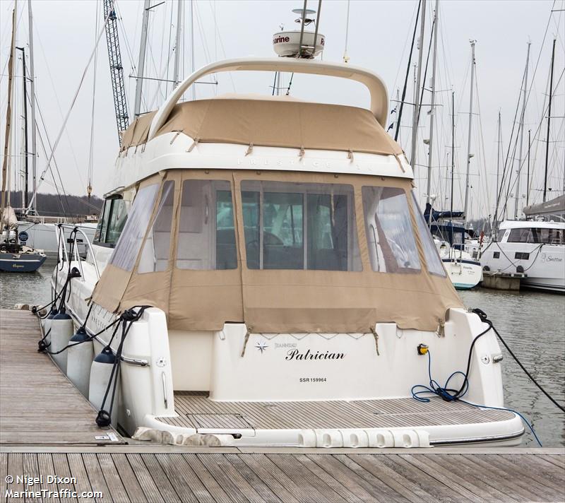 patrician (Pleasure craft) - IMO , MMSI 235112933, Call Sign 2IUP9 under the flag of United Kingdom (UK)
