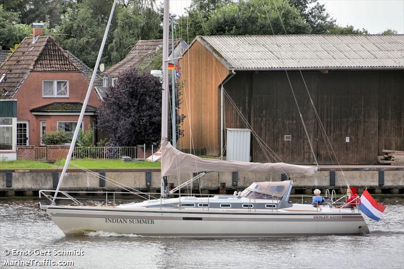 indian summer (Sailing vessel) - IMO , MMSI 244033179, Call Sign PC3179 under the flag of Netherlands