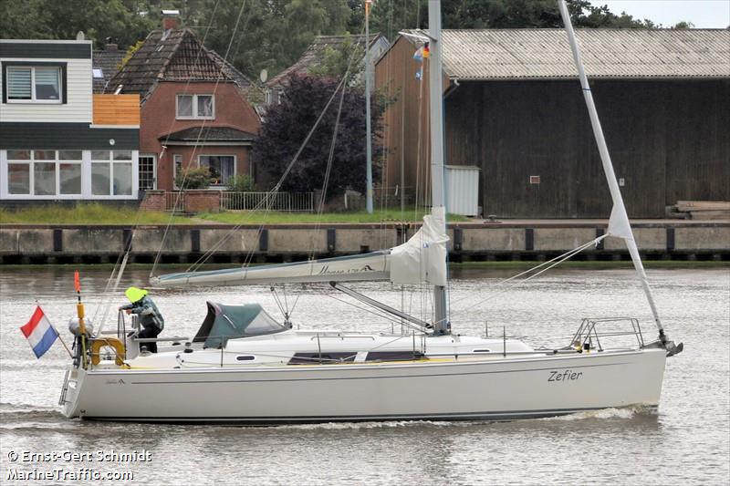 zefier (Sailing vessel) - IMO , MMSI 244087190, Call Sign PC7601 under the flag of Netherlands