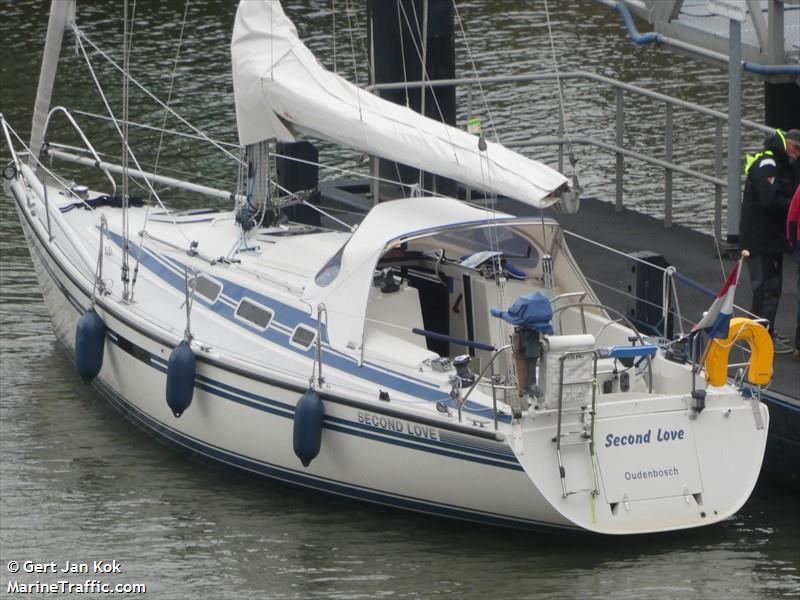 second love (Sailing vessel) - IMO , MMSI 244100509, Call Sign PE3969 under the flag of Netherlands