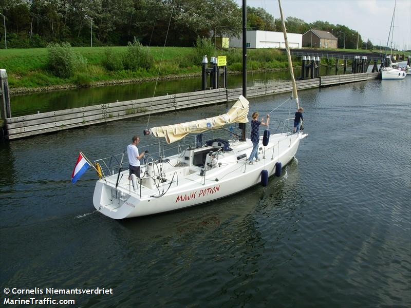 majic potion (Sailing vessel) - IMO , MMSI 244620760, Call Sign PB3703 under the flag of Netherlands