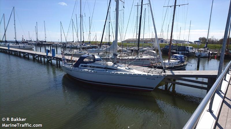 first lady (Pleasure craft) - IMO , MMSI 244770384, Call Sign PB7470 under the flag of Netherlands