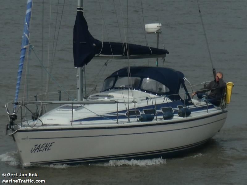 jaene (Sailing vessel) - IMO , MMSI 244810540, Call Sign PC9725 under the flag of Netherlands