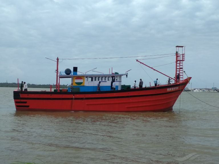 shreya (Fishing vessel) - IMO , MMSI 419950127, Call Sign 8XRF under the flag of India