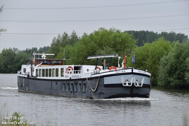 katima (Passenger ship) - IMO , MMSI 205276190, Call Sign OT2761 under the flag of Belgium