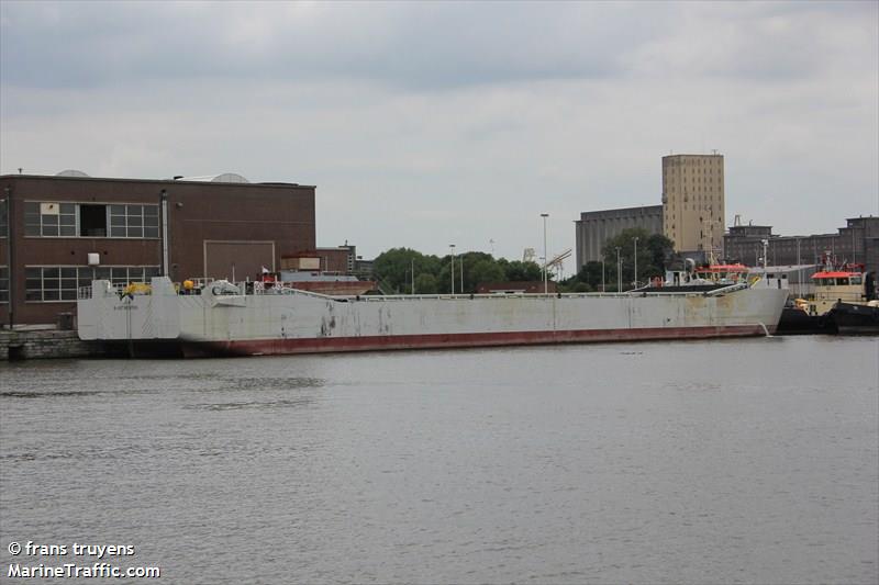 de kop (Dredging or UW ops) - IMO , MMSI 205512190, Call Sign OT5121 under the flag of Belgium