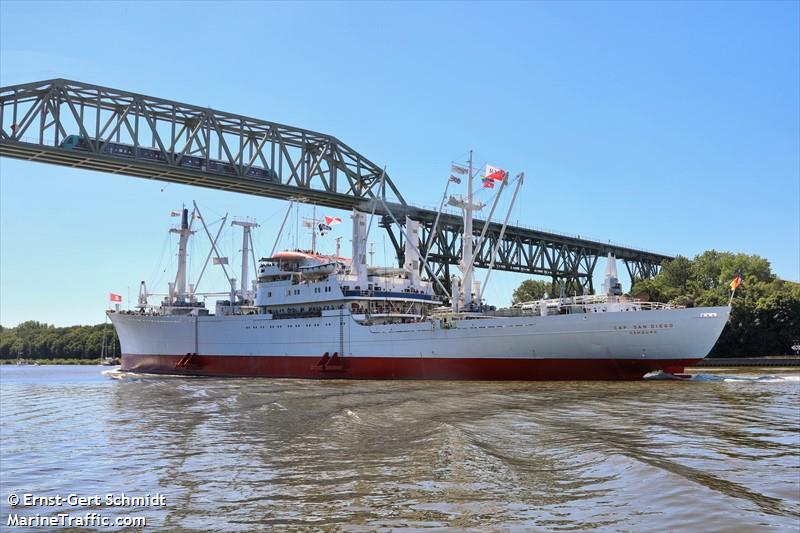 cap san diego (Cargo ship) - IMO 5060794, MMSI 211855000, Call Sign DNAI under the flag of Germany