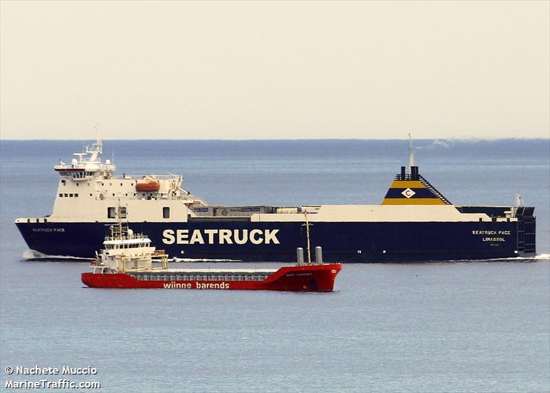 seatruck pace (Ro-Ro Cargo Ship) - IMO 9350678, MMSI 212400000, Call Sign 5BKW2 under the flag of Cyprus