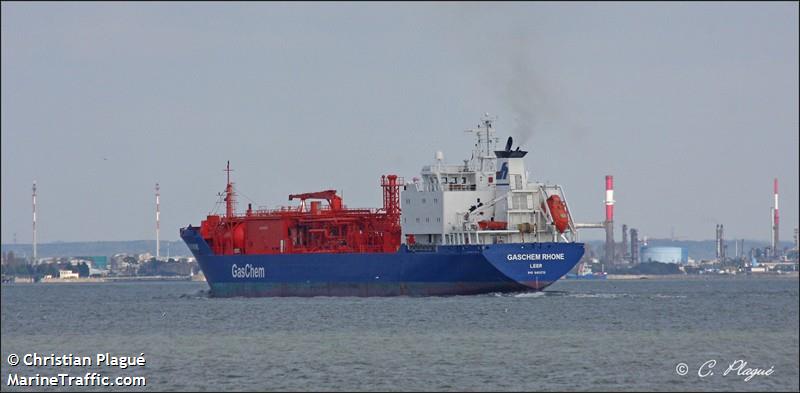 gaschem rhone (LPG Tanker) - IMO 9401570, MMSI 218533000, Call Sign DCVJ2 under the flag of Germany