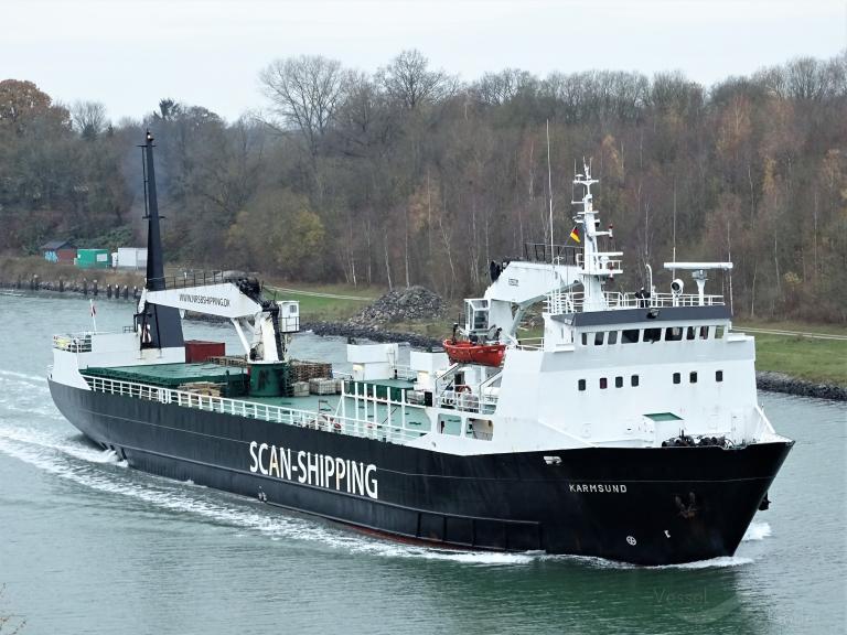 karmsund (Palletised Cargo Ship) - IMO 7724203, MMSI 219023116, Call Sign OXEX2 under the flag of Denmark