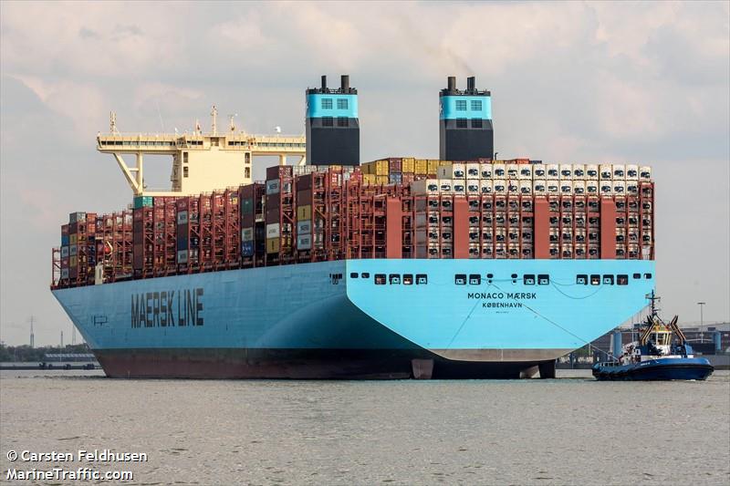monaco maersk (Container Ship) - IMO 9778832, MMSI 219863000, Call Sign OWNL2 under the flag of Denmark