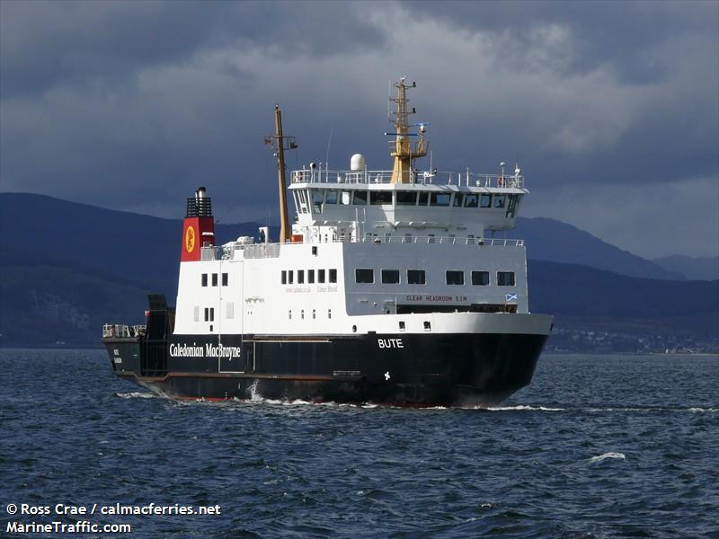 bute (Passenger/Ro-Ro Cargo Ship) - IMO 9319741, MMSI 235025112, Call Sign MHPD8 under the flag of United Kingdom (UK)