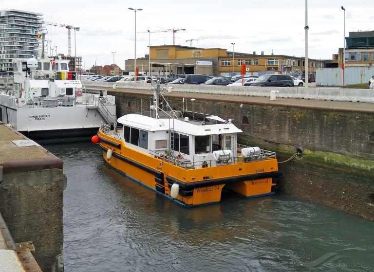 windcat24 (Port tender) - IMO , MMSI 235080246, Call Sign 2DML3 under the flag of United Kingdom (UK)