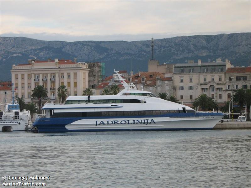 adriana (Passenger Ship) - IMO 9042104, MMSI 238112440, Call Sign 9A6282 under the flag of Croatia