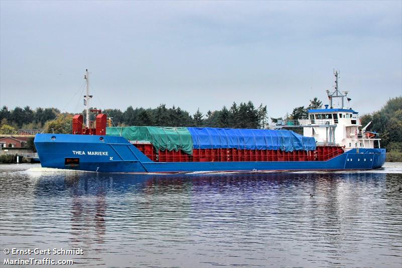 thea marieke (General Cargo Ship) - IMO 9195418, MMSI 246064000, Call Sign PBDE under the flag of Netherlands
