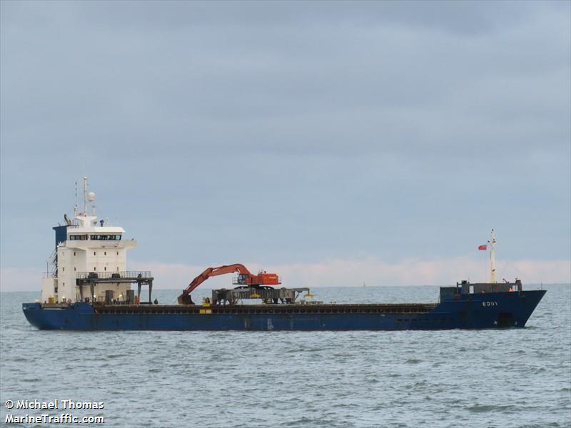 edmy (General Cargo Ship) - IMO 9263540, MMSI 255806175, Call Sign CQAH5 under the flag of Madeira