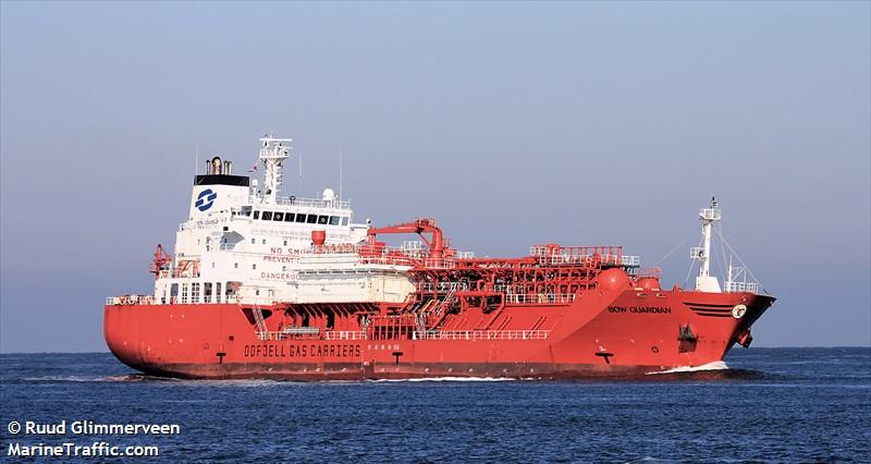 bow guardian (LPG Tanker) - IMO 9383338, MMSI 256694000, Call Sign 9HA3985 under the flag of Malta