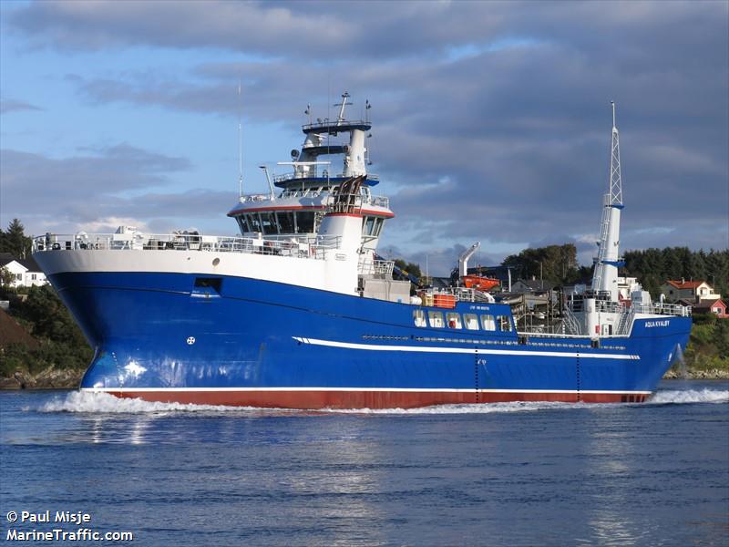 aqua kvaloey (Fish Carrier) - IMO 9828792, MMSI 257069640, Call Sign LFGF under the flag of Norway