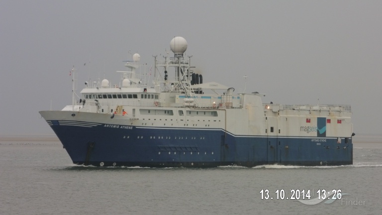artemis athene (Research Vessel) - IMO 8805626, MMSI 257156000, Call Sign LDIA3 under the flag of Norway