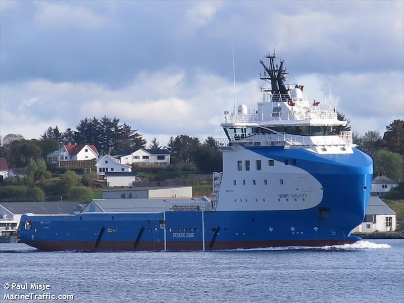 hermit galaxy (Offshore Tug/Supply Ship) - IMO 9748344, MMSI 258159000, Call Sign LEFW under the flag of Norway