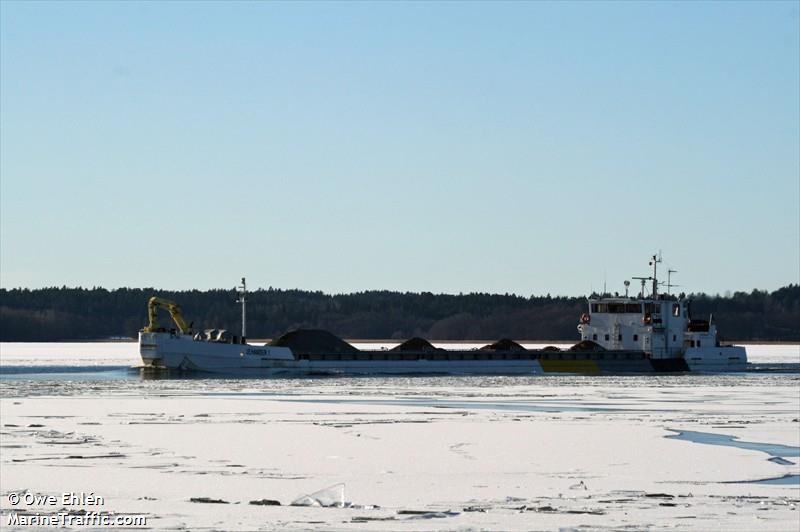 jehander 1 (Cargo ship) - IMO , MMSI 265519440, Call Sign SDPK under the flag of Sweden