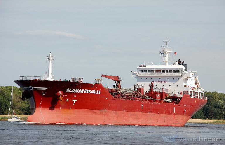 sloman herakles (Chemical/Oil Products Tanker) - IMO 9466726, MMSI 305851000, Call Sign V2FY4 under the flag of Antigua & Barbuda
