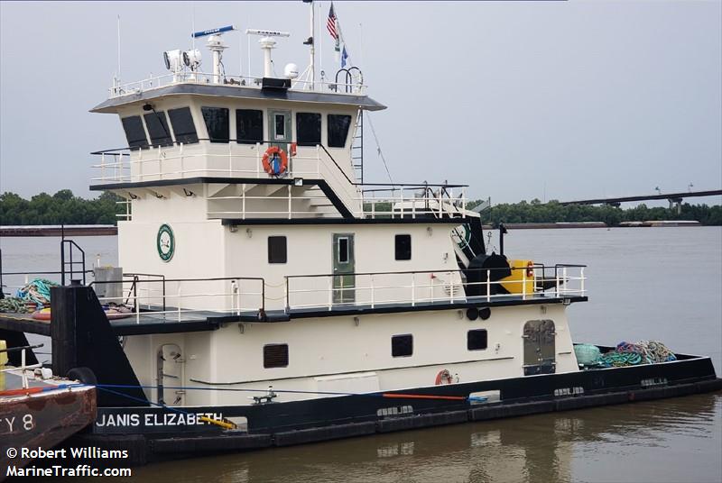 janis elizabeth (Towing vessel (tow>200)) - IMO , MMSI 368077290, Call Sign WDK6711 under the flag of United States (USA)