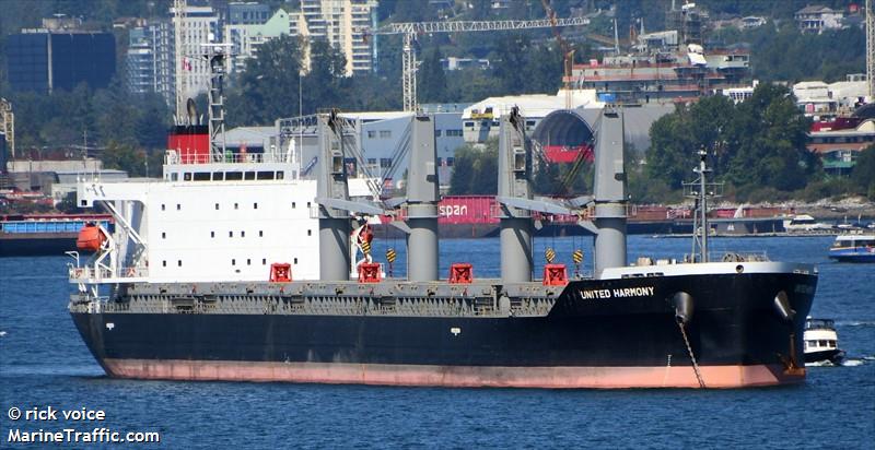 united harmony (Bulk Carrier) - IMO 9755672, MMSI 371819000, Call Sign 3FXX9 under the flag of Panama