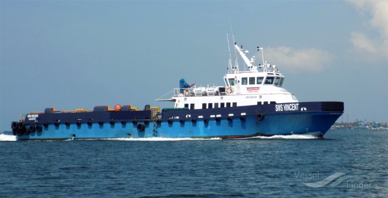 sms vincent (Crew Boat) - IMO 9459228, MMSI 525019391, Call Sign YB 4656 under the flag of Indonesia