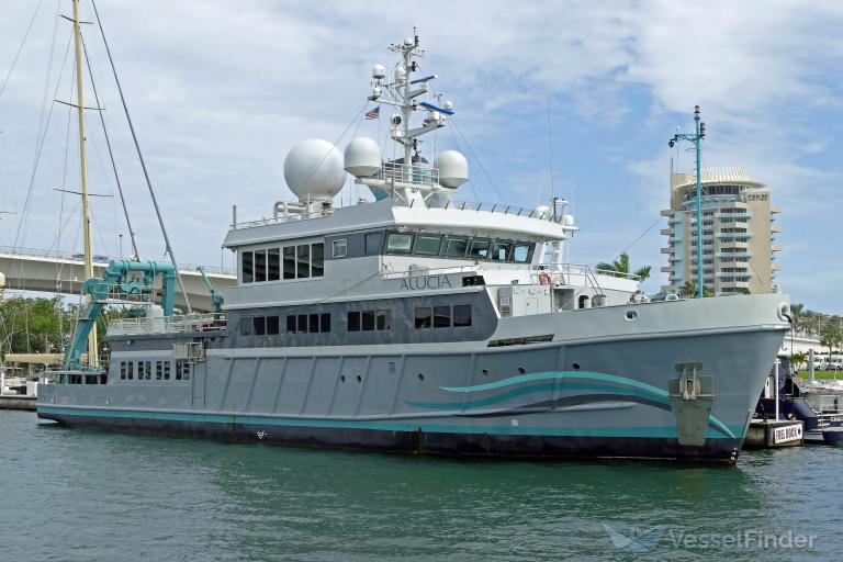 alucia (Research Vessel) - IMO 7347823, MMSI 538005999, Call Sign V7IV2 under the flag of Marshall Islands