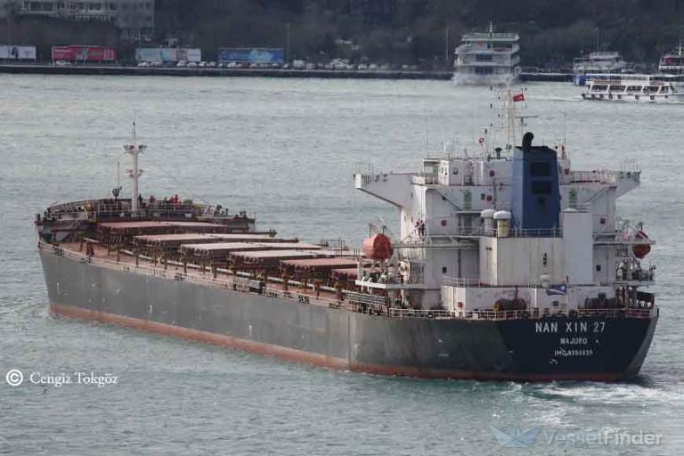 nan xin 27 (Bulk Carrier) - IMO 9358838, MMSI 538007927, Call Sign V7YW7 under the flag of Marshall Islands