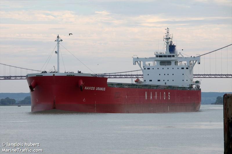 navios uranus (Bulk Carrier) - IMO 9852884, MMSI 538008667, Call Sign V7A2639 under the flag of Marshall Islands