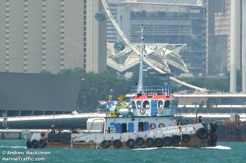 e.t.harbour 24 (Towing vessel) - IMO , MMSI 563006110, Call Sign 9V6536 under the flag of Singapore